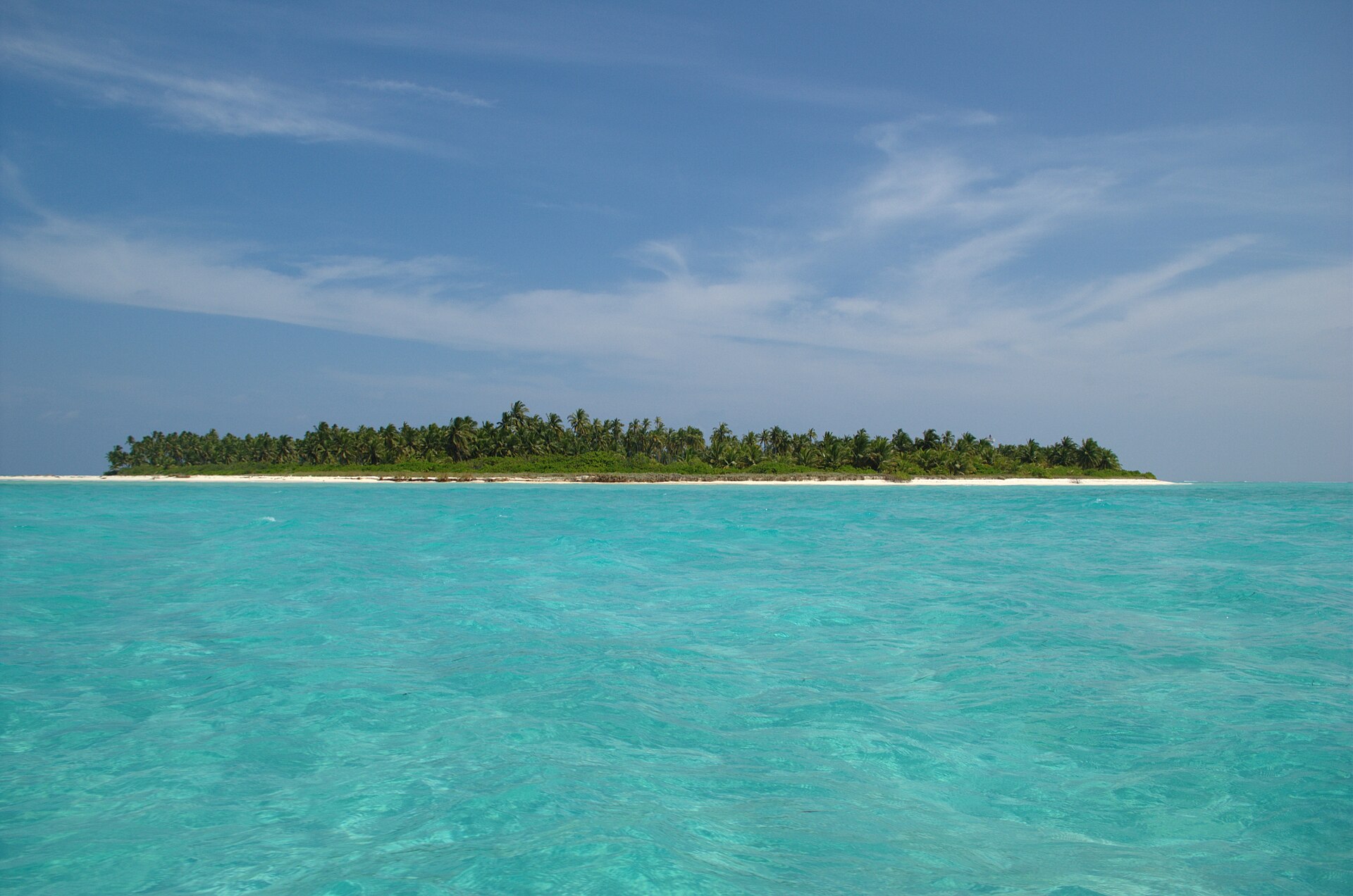 Lakshadweep island and lagoon